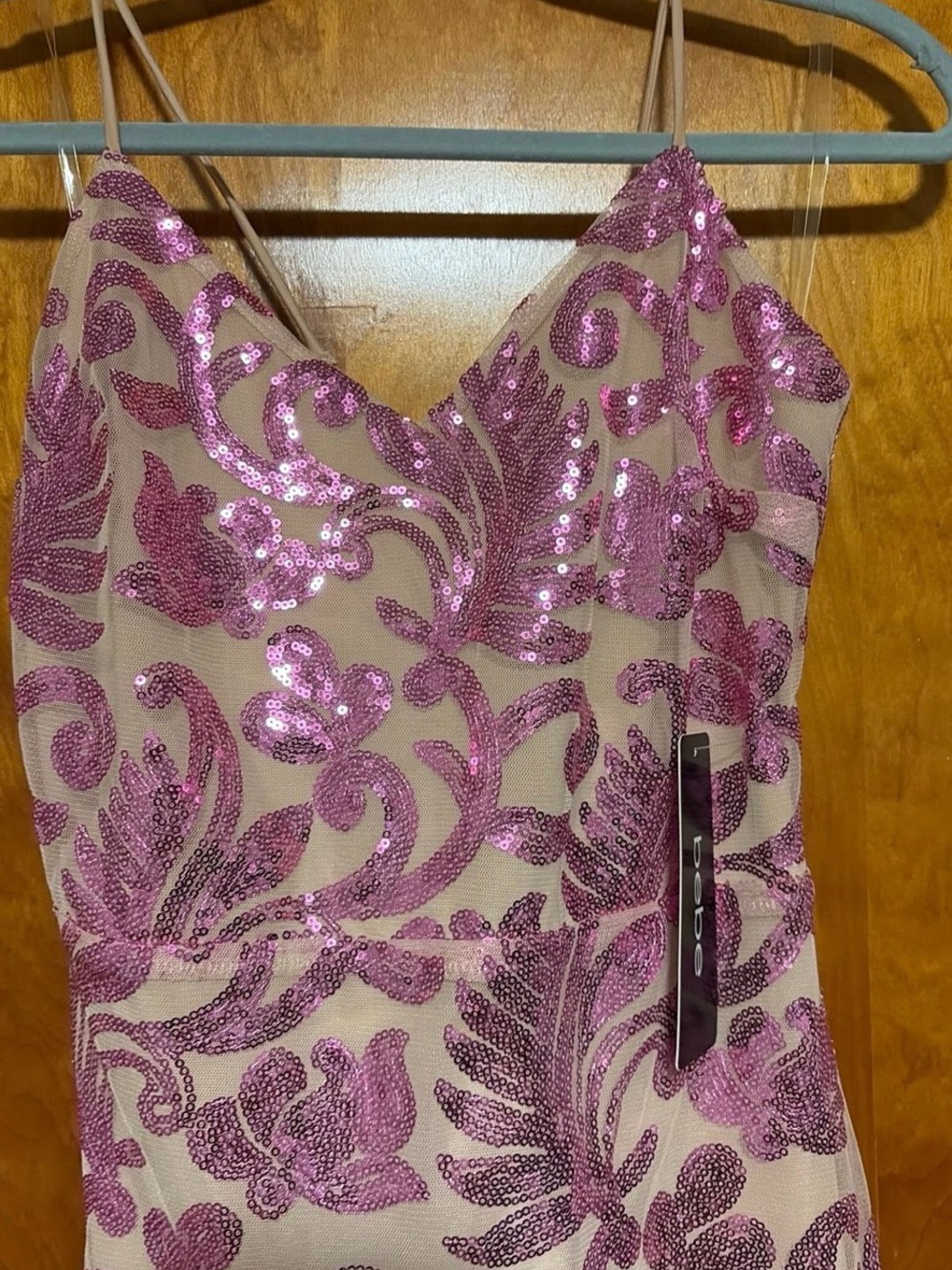 BEBE Women's Sequin Dress (L) - Picture 5 of 8